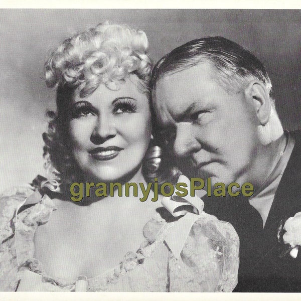 Vintage Movie Still W. C. Fields & Mae West, My Little Chickadee