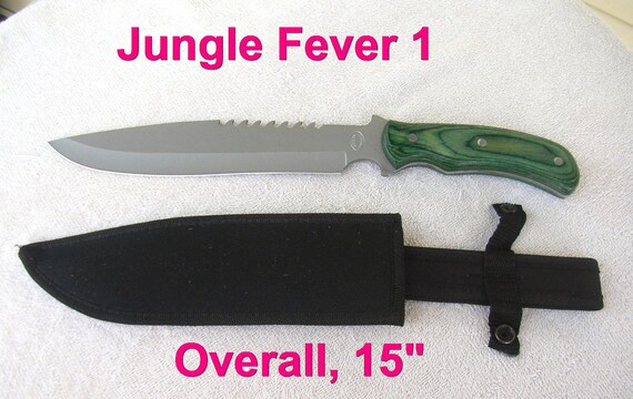 Frost Cutlery Jungle Fever I 16-144GPW Steel Blade Green Pakkawood
