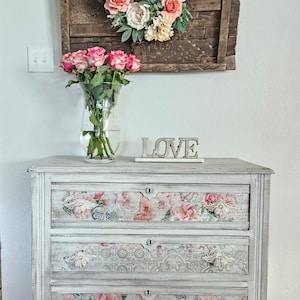 SOLD OUT - Solid Wood 3 Drawer Dresser. Perfect for Nursery or Girls room.