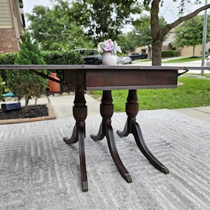 SOLD- Please do not purchase -Duncan Phyfe Mahogany Drop Leaf Table - Antique