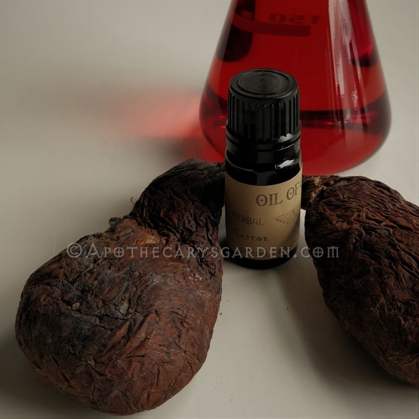 Castoróleo. Un extracto de aceite de perfume de ricino envejecido y un ingrediente de aceite de barba. Afrodisíaco-Feromonas-Almizcle
