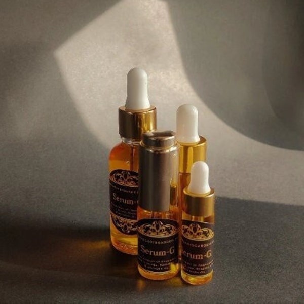 Serum-G, A nighttime Serum made with whole Frankincense resin, Sea Buckthorn and Rosehip oil. Rich in Boswellic acids