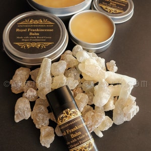 Royal Frankincense Balm A fragrant, skin & joint-loving preparation made with whole Royal Green Hojari Frankincense-Boswellic Acids image 7