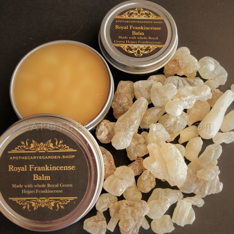 Royal Frankincense Balm A fragrant, skin & joint-loving preparation made with whole Royal Green Hojari Frankincense-Boswellic Acids image 5