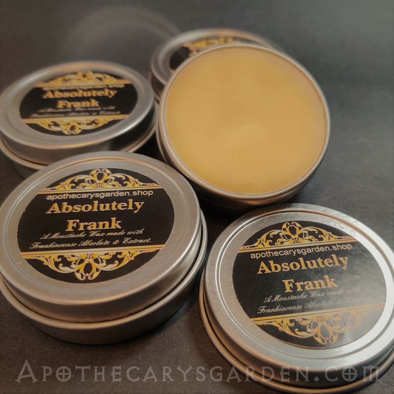 Absolutely Frank Moustache and Beard wax.A pure Frankincense Resin Grooming wax-Made with the sensuous Black Somali Frankincense. image 6