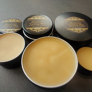 Abyssinian Twirling Wax. BACK IN STOCK-A Superb Summer & hot weather styling wax. A true classic image 2