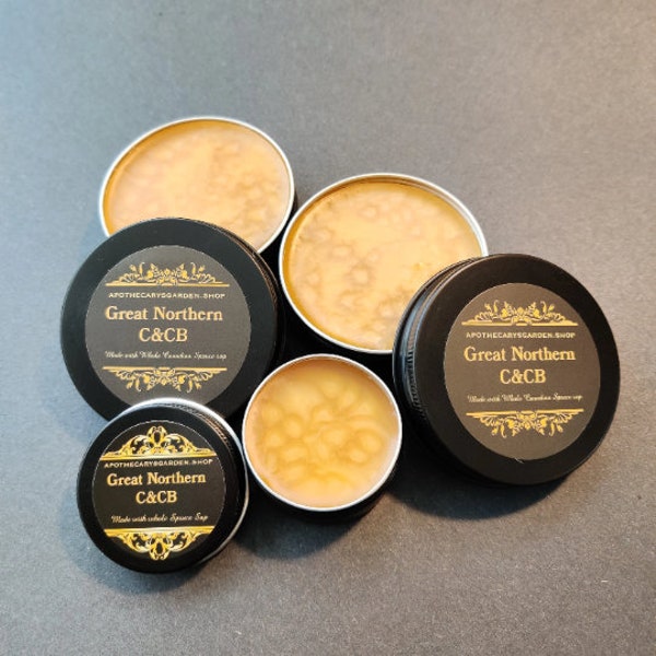 Great Northern Cough and Chest Balm-Spruce Sap. Natural Vics. Natural chest rub-25 Year Anniversary!!