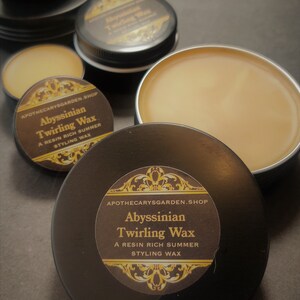 Abyssinian Twirling Wax. BACK IN STOCK-A Superb Summer & hot weather styling wax. A true classic image 6