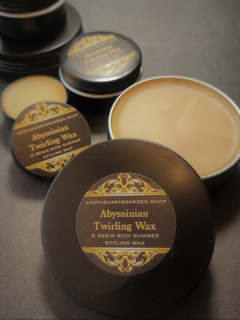 Abyssinian Twirling Wax. BACK IN STOCK-A Superb Summer & hot weather styling wax. A true classic image 6