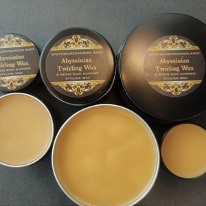 Abyssinian Twirling Wax. BACK IN STOCK-A Superb Summer & hot weather styling wax. A true classic image 3