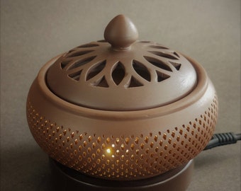 Electric Incense Heaters-Fire Flower-Illuminated-