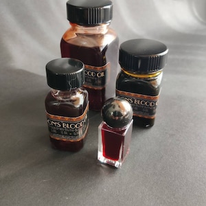 Dragons Blood Oil-Pure & Unscented-A deep Crimson Red. Used to anchor, amplify and augment energetic/spiritual and magical operations.