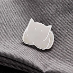 CatLoaf Enamel Pin, Enamel Lapel Pin, Cat Lover Pin, Cat Pin Badge, Cat Loaf Gift