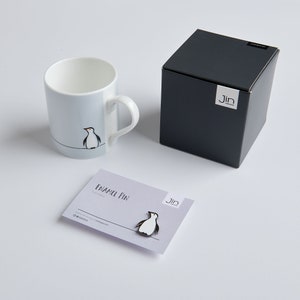 Penguin Lover Gift Set, Penguin Mug and Penguin Enamel Pin with Gift Box, Gift for Penguin Lover