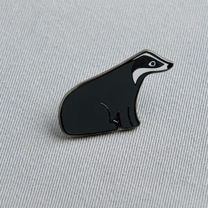 Badger Enamel Pin, Lapel Pin, Animal Pin, Gift for Badger Lover