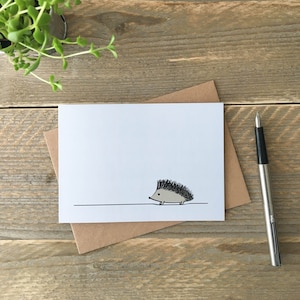 Hedgehog Cards, Pack of Four, Hedgehog Lover Cards, Blank Greeting Cards