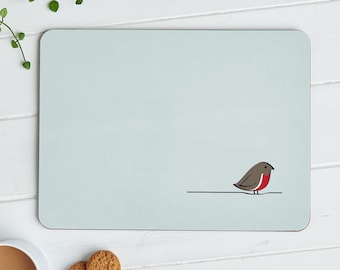 Robin Placemat, Bird Lover Gift, Bird Placemat, Robin Lover