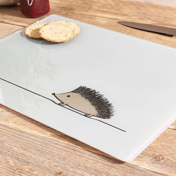 Chopping Board Hedgehog Glass Kitchen Worktop Saver Chopping Board Hedgehog Glass Kitchen Worktop Saver