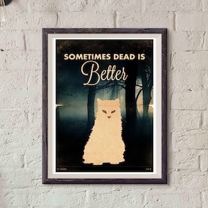 Pet Sematary 2019 Movie Poster / Stephen King Poster / Print Vintage Style / Magazine Retro Poster / Watercolor Background / pet cemetery