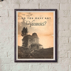 Psycho Film Poster / Alfred Hitchcock Poster / Psycho Print / Vintage Stil / Magazin Retro / Psycho Poster / Aquarell Hintergrund