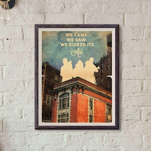 Ghostbusters Movie Poster / Ghostbusters / silhouette / Vintage Style / Movie Poster / Retro Print / Cinema Studio / Bill Murray