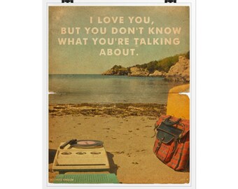 Moonrise Kingdom Movie Poster / Print / Wes Anderson / Print Vintage Style / Magazine Print / movie quotes /  Ship to USA / CANADA