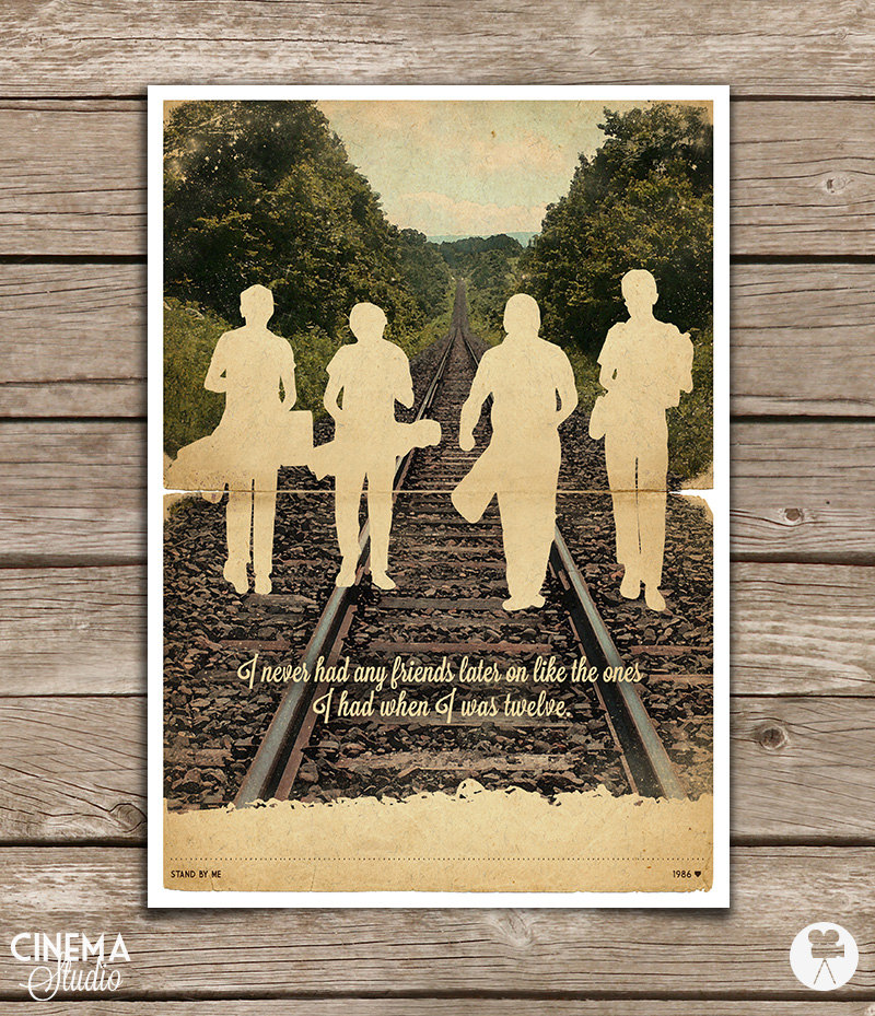 Stand by Me Movie Poster / Stand by Me Print / Vintage Style
