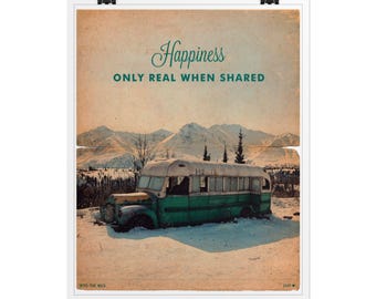 Into The Wild Movie Poster / Vintage Style / Magazine Retro / Into The Wild Print / Cinema Studio /  Ship to USA / CANADA