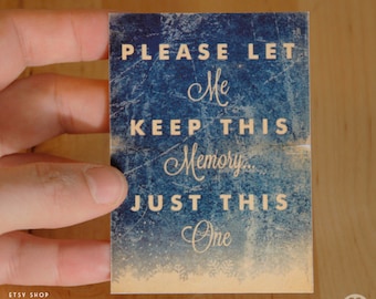 Eternal Sunshine of the Spotless Mind Movie - Typ - ACEO ATC Mini Print Karte - Wählen Sie Ihre Größe