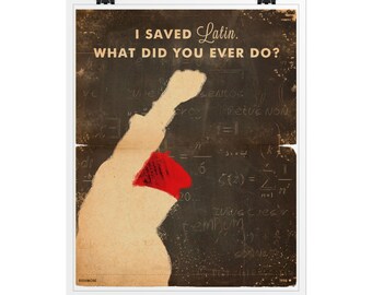 Rushmore Movie Poster / Wes Anderson Print / Vintage Style / Magazine / Print / movie quotes / Bill Murray /  Ship to USA / CANADA