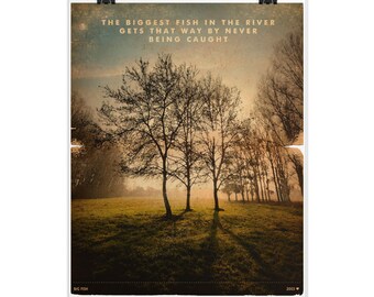 Big Fish Movie Print / Big Fish Poster / Vintage Style / Magazine Retro Print / Tim Burton prints /  Ship to USA / CANADA