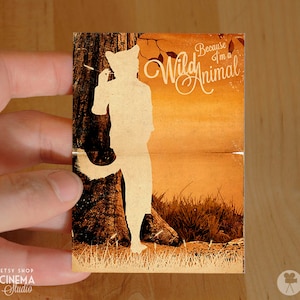 Fantastique M. Fox Wes anderson impression - ACEO ATC Mini Print Card - Choisissez votre taille et le style