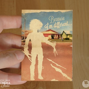 Edward mani di forbice Tim Burton Movie - ACEO ATC Mini Print Card - Scegli la tua taglia