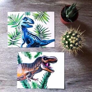 Pack dinosaure style Jurassic Park (aimants)