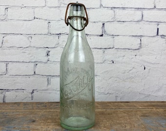 Antique Ernst Tosetti Beer Bottle 1900s With Bail Chicago Brewing