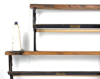 Antique General Store Paper Cutter Dispenser General Store Double Stacked Paper Holder Wood Paper Holder Vintage Countertop Paper Dispenser