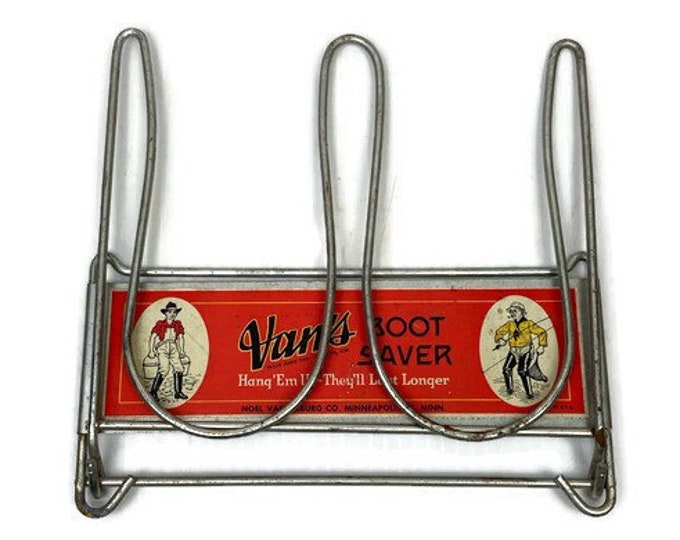 Vintage Vans Boot Saver Boot Rack Holder 1950s Rustic Cabin Decor
