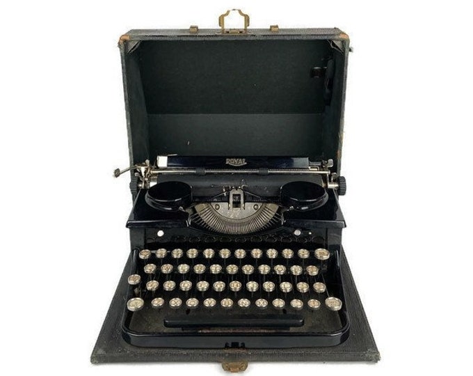 Working Antique Royal Typewriter Model P Royal Portable With Etsy