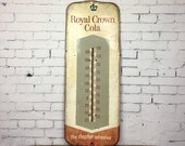 Royal Crown Thermometer Vintage Red RC Cola Working Advertising Thermometer