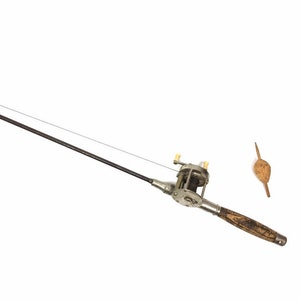 Antique Metal Fishing Rod 1910s Luckie Steel Rod the Horton MFG
