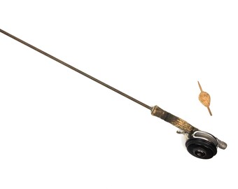 fishing antique pole rod metal 1950s vintage items