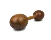 Antique Wood Dumbell Spalding Gold Medal Model A Vintage 1900s Barbell Old Fitness Decor