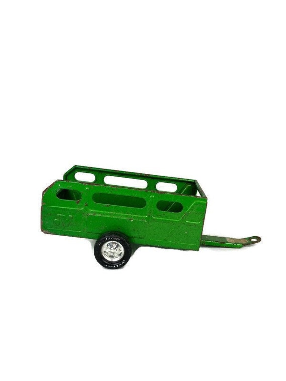 Vintage Nylint Green Metal Trailer Made in USA Pressed Steel Etsy