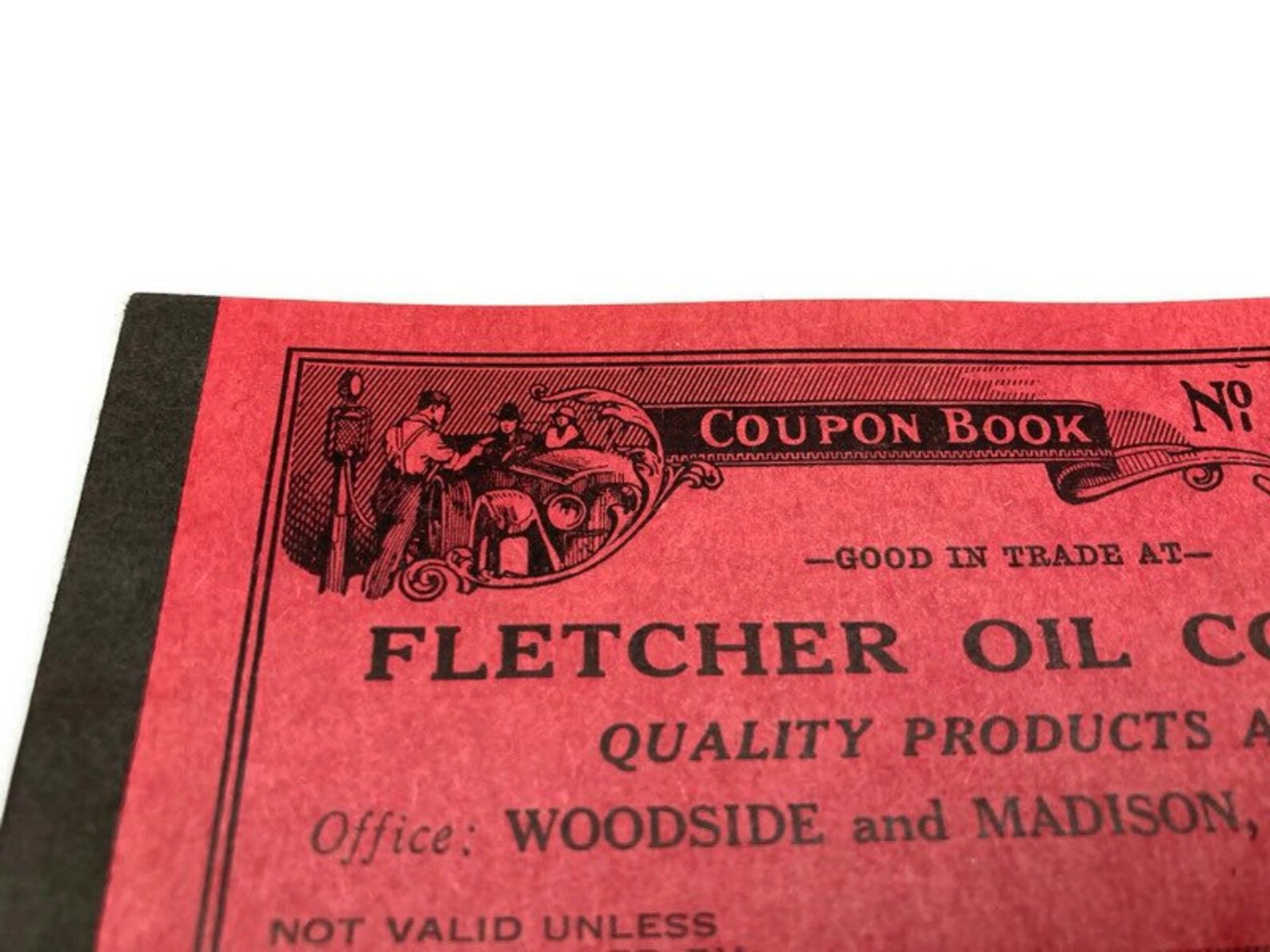 Antique 1920s Fletcher Oil Company Unused Coupon Book Bay City Etsy