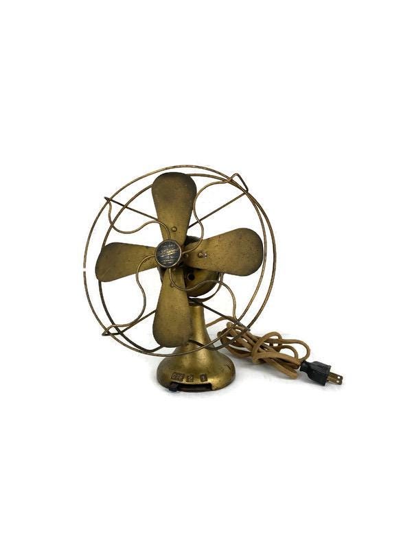 Working Antique Northwind Metal Desk Fan Small Vintage Industrial Fan Type 44C