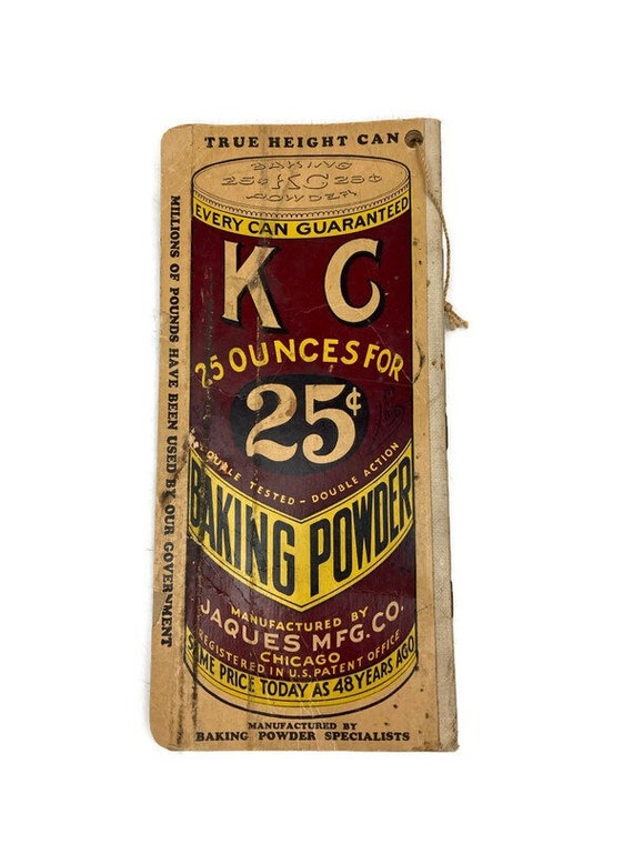 Antique KC Baking Powder Advertising Notepad Pocket Book 1920s -  Canada