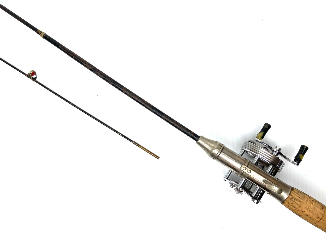 Antique Metal Fishing Rod 1920s Mohawk Steel Fishing Rod Etsy