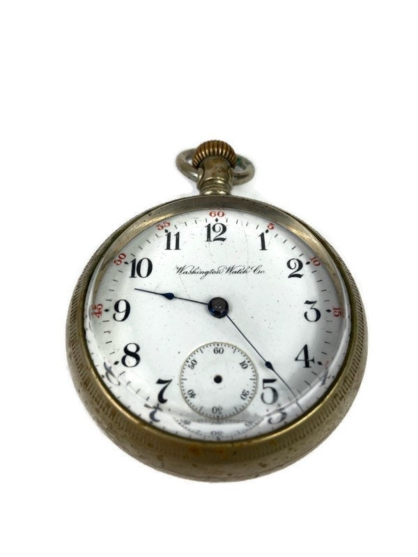 Antique Washington Watch Company Liberty Bell 17 Jewel Open Face