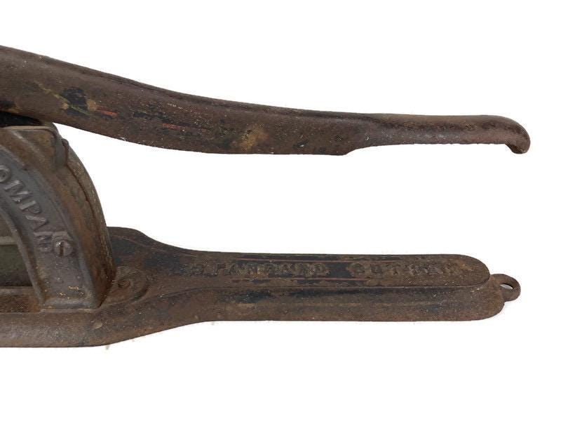 brown and williamson tobacco cutter Antique Cast Iron Tobacco Cutter, Brown and Williamson Standard Tobacco  Knife