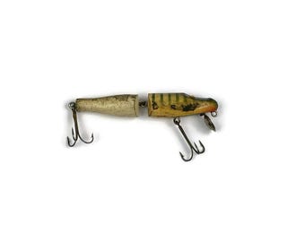 Leurre vintage creek chub appât articulé brochet musqué Leurre vintage creek chub appât articulé brochet musqué